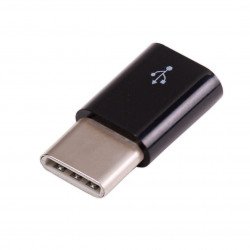 Adaptér USB micro-B na USB-C - černý - originální pro Raspberry Pi