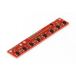 Pás s reflexními senzory QTR-8A - analogový - Pololu 960