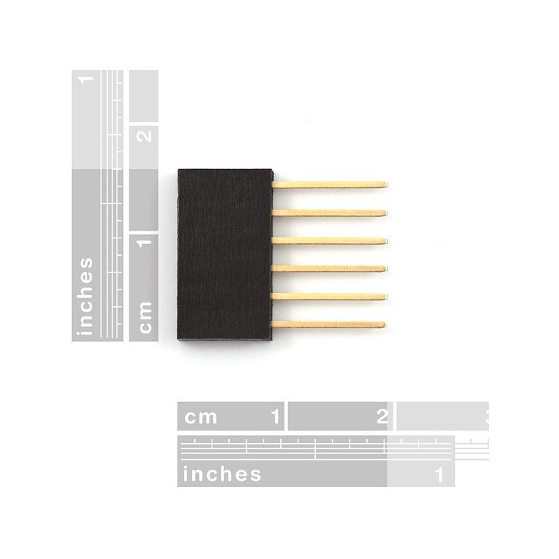 Rozšířená zásuvka 1x6, rastr 2,54 mm pro Arduino