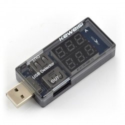 Měřič proudu a napětí z USB portu Keweisi