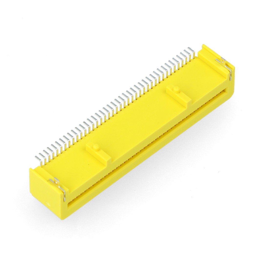 Zásuvka 40kolíková úhlová pro BBC micro: bit - žlutá