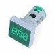 Digitální voltmetr - LED 32x32mm - 500VAC - zelený