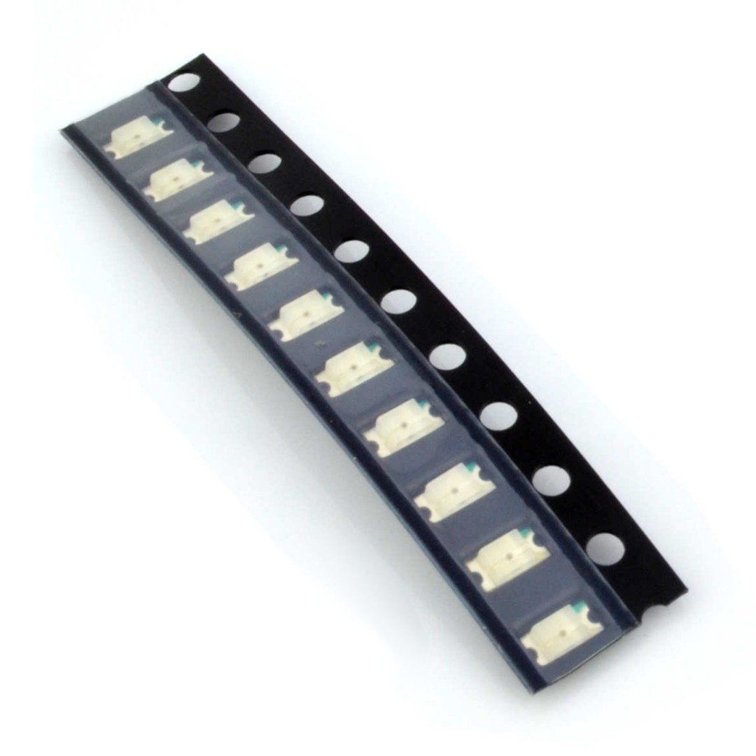 LED dioda smd 1206 zelená - 10 ks.