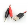 Kabel USB A s krokosvorkami - zdjęcie 2