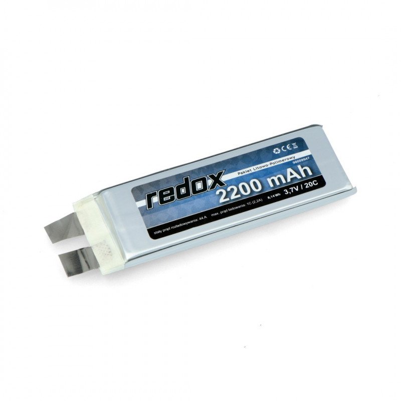 LiPol Redox 2200mAh 20C 1S 3,7V článek