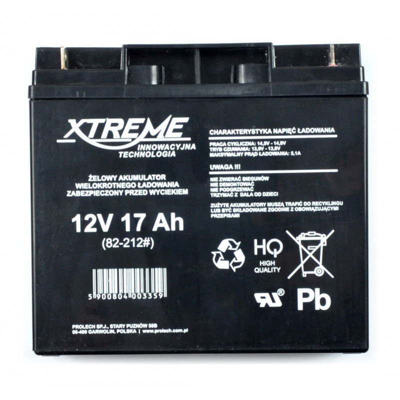 Gelová baterie 12V 17Ah Xtreme