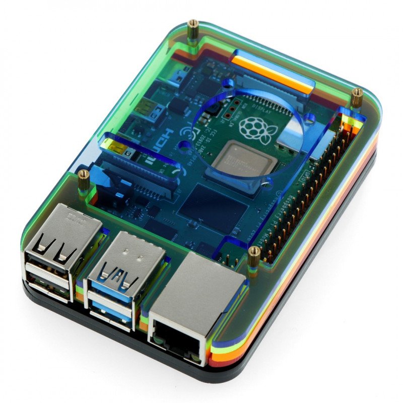Pouzdro Raspberry Pi Model 4B / 3B + / 3B / 2B - vícebarevné - LT-4B05