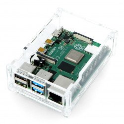 Pouzdro Raspberry Pi Model 4B - průhledné - LT-4B09