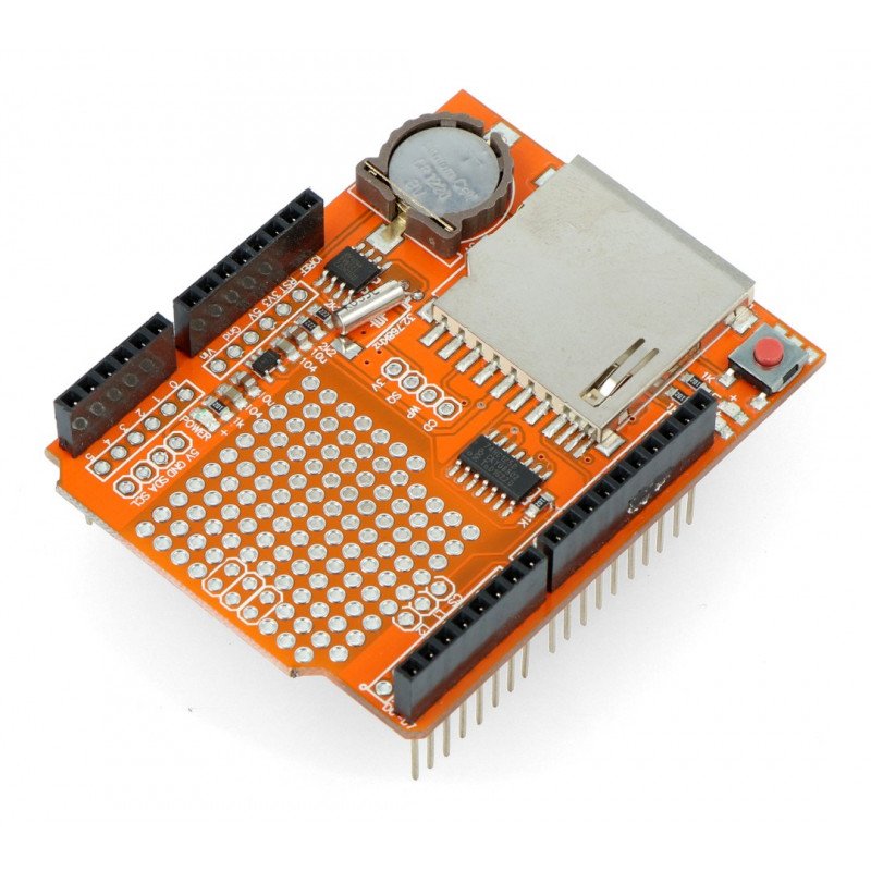 DataLogger Shield V1.0 se čtečkou karet SD pro Arduino