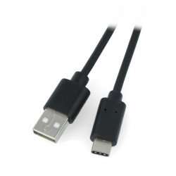 Lanberg USB A 2.0 - USB C černý kabel Quick Charge 3.0 - 1,8 m