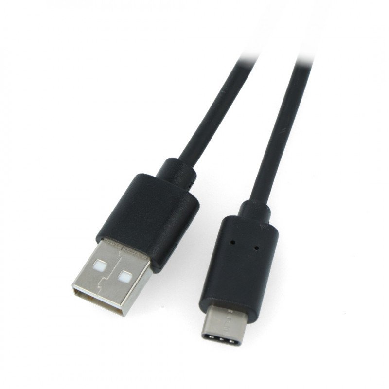 Lanberg USB Type A - C 2.0 černý kabel - 1m