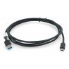 Černý kabel Lanberg USB typu A - C 3.1 - 1,8 m - zdjęcie 2