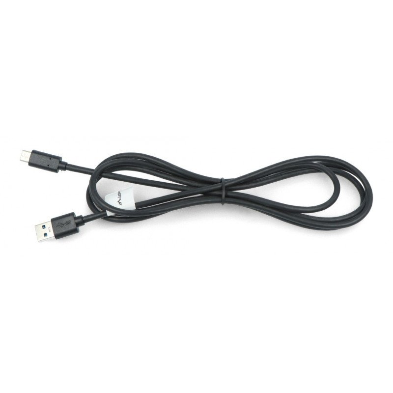Černý kabel Lanberg USB typu A - C 3.1 - 1,8 m
