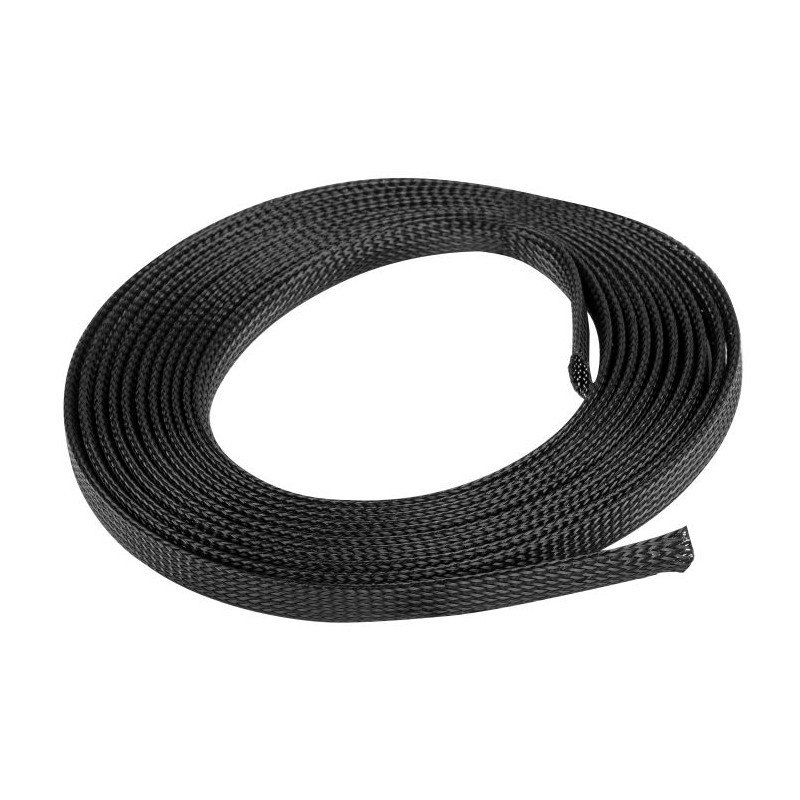 Splétaný kabel Lanberg 12mm (8-24mm) černý polyester 5m
