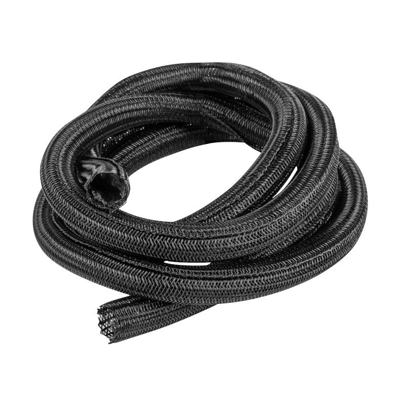 Samozavírací splétané lanko Lanberg 19mm, černý polyester 2m