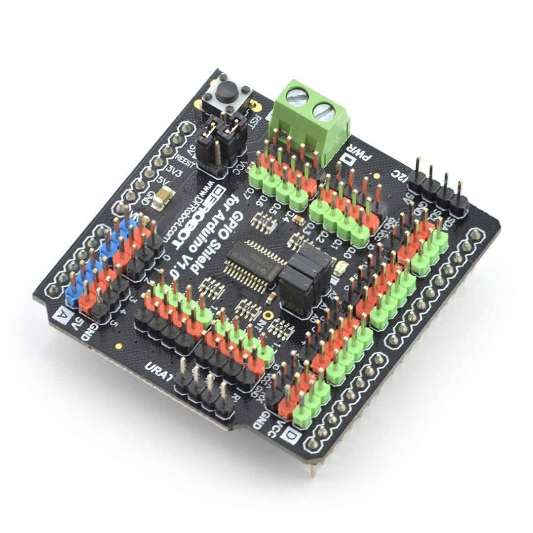 DFRobot Gravity: GPIO Shield pro Arduino