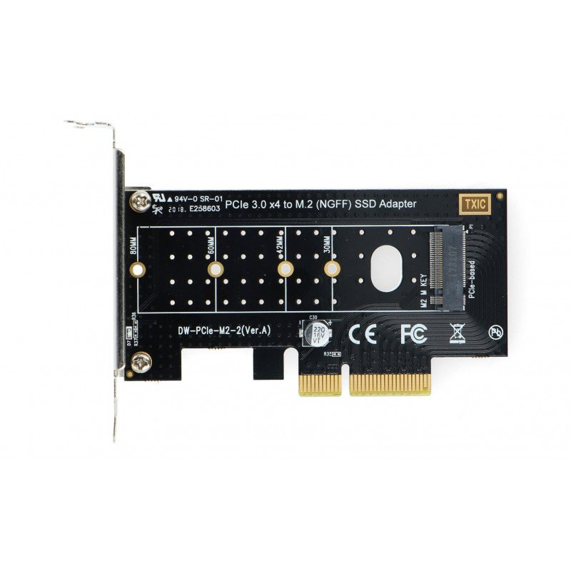 ROCKPro64 - M.2 / NGFF NVMe SSD karta pro PCI-E X4