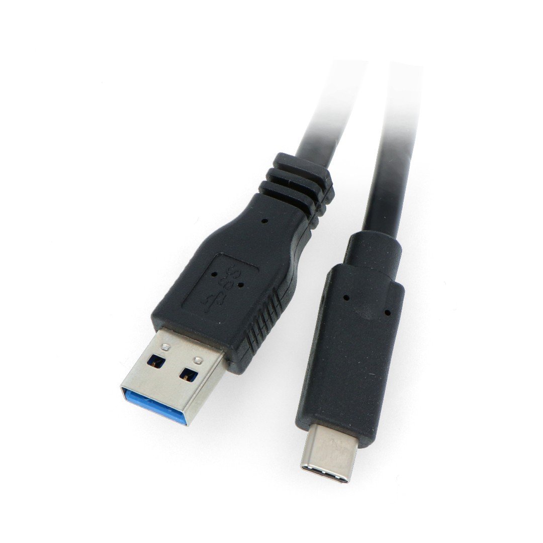 Kabel Akyga USB 3.0 A - USB 3.1 typu C černý - 0,5 m