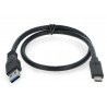 Kabel Akyga USB 3.0 A - USB 3.1 typu C černý - 0,5 m - zdjęcie 2