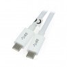 Kabel TRACER USB C - USB C 2.0 bílý - 1,5 m - zdjęcie 1