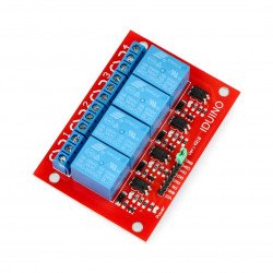 Reléový modul Iduino 4 kanály - kontakty 10A / 250VAC - cívka 5V