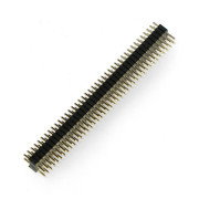 2x40 přímá zlatá zástrčka