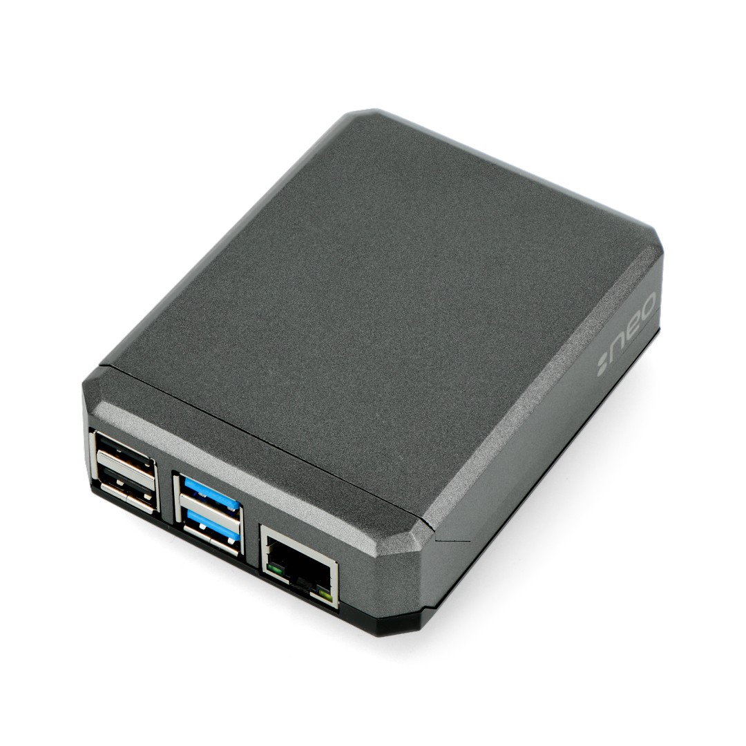 Hliníkové pouzdro pro Raspberry Pi 4B - Argon Neo - šedé