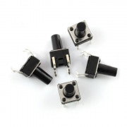 Taktický spínač 6x6mm / 13mm THT - 5ks