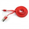 Duhový microUSB B kabel - 1m - různé barvy - zdjęcie 5