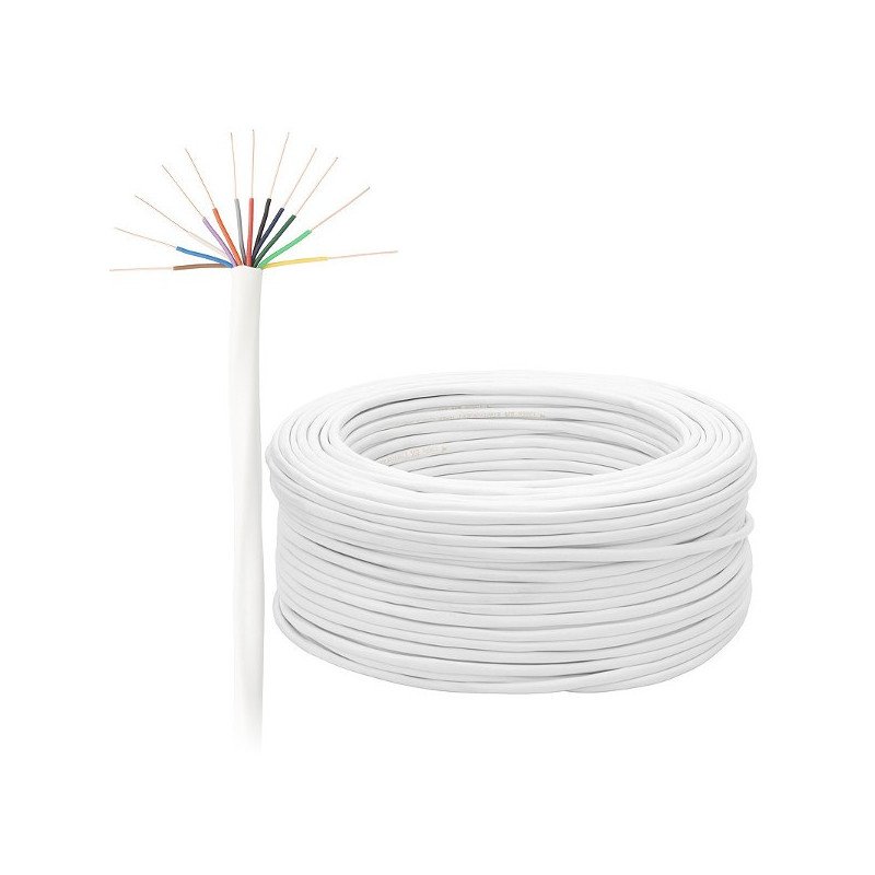 12-žilový výstražný kabel 0,5 mm - 100 m