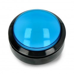 Tlačítko 6cm - modré - ploché