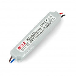 Napájecí zdroj pro LED pásky GLP GPV-18-12 - 12V / 1,5A / 18W - vod...
