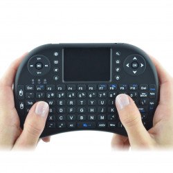 Bezdrátová klávesnice + touchpad Mini Key - černý
