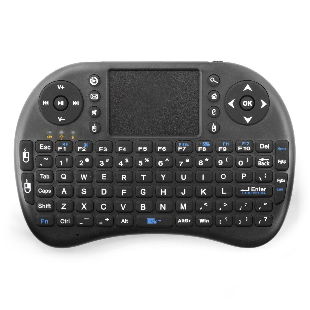 Bezdrátová klávesnice + touchpad Blow mini - černá - AAA baterie
