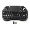 Bezdrátová klávesnice + touchpad Blow mini - černá - AAA baterie - zdjęcie 2