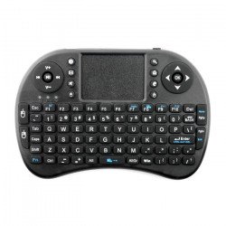 Bezdrátová klávesnice + mini klíč touchpadu - černý - AAA