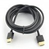 Kabel HDMI-HDMI ČERNÁ verze 2,0 3 m - zdjęcie 1