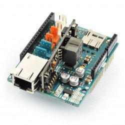 Arduino Ethernet Shield 2 se čtečkou karet microSD + PoE