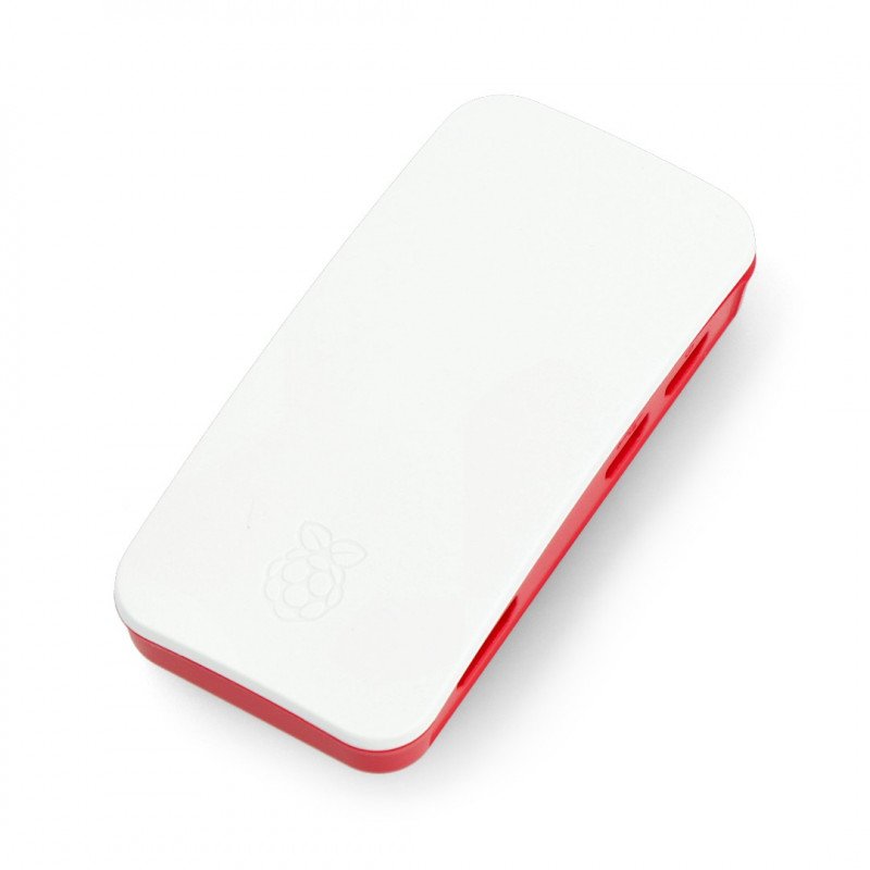 Oficiální pouzdro Raspberry Pi Zero - červené a bílé