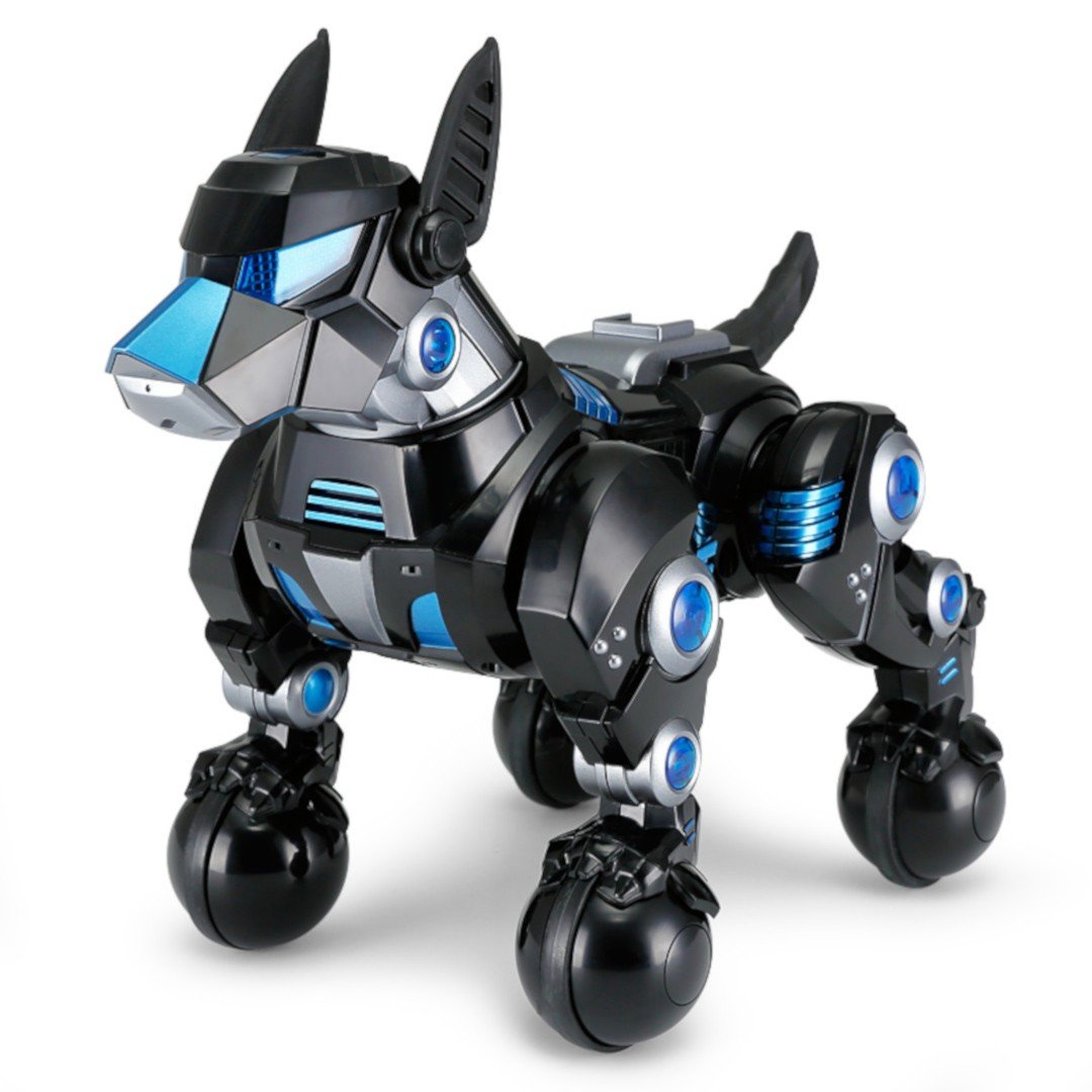 Interaktivní pes DOGO Rastar 1:14 (zpívá, tančí, vykonává povely, LED) - černý