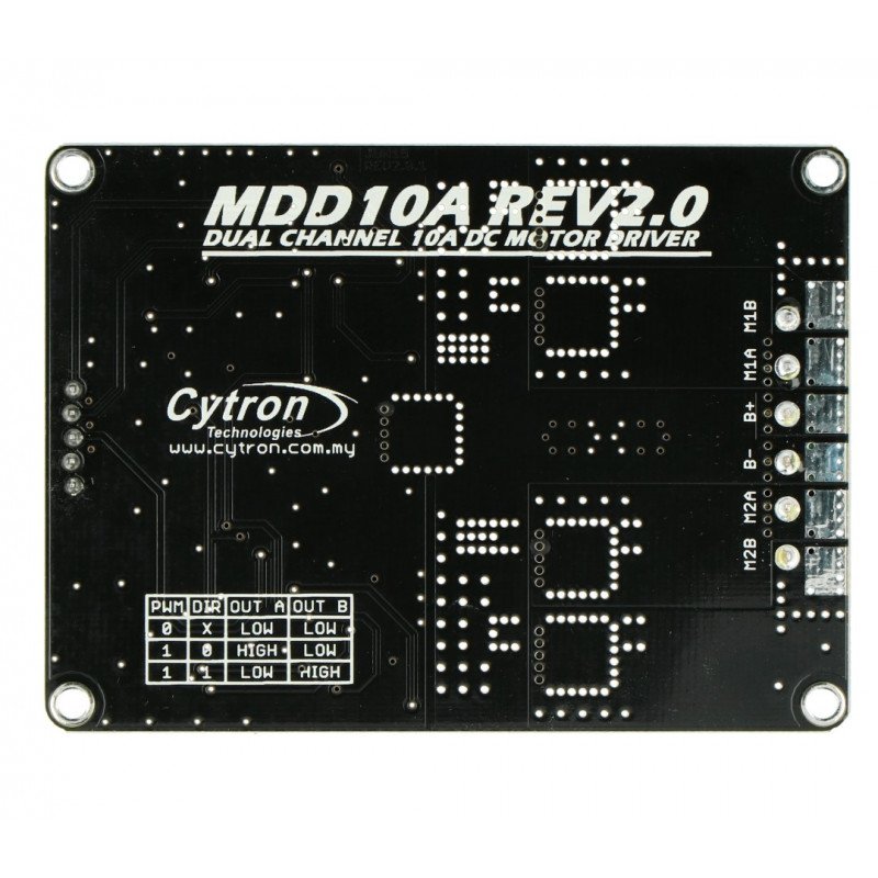 Cytron MDD10A - dvoukanálový budič pro motory DC 30V / 10A