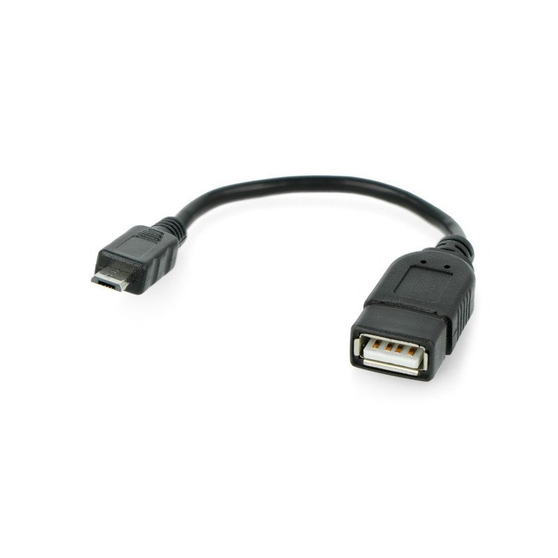 Adaptér USB zásuvka - microUSB zástrčka