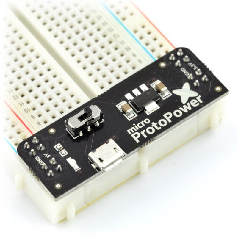 Výkonový modul pro kontaktní desky micro ProtoPower - 3,3 V 5 V.