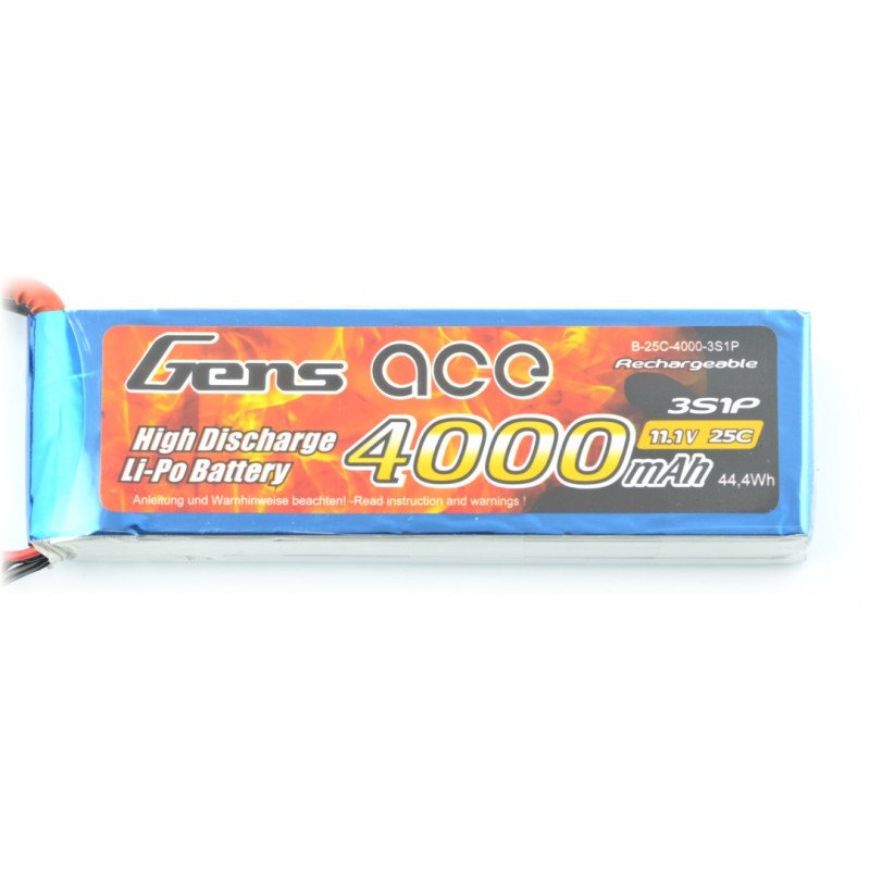 LiPol Gens Ace 4000mAh 25C 3S 11,1V