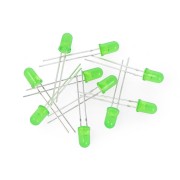 LED 5mm zelená bliká - 10ks