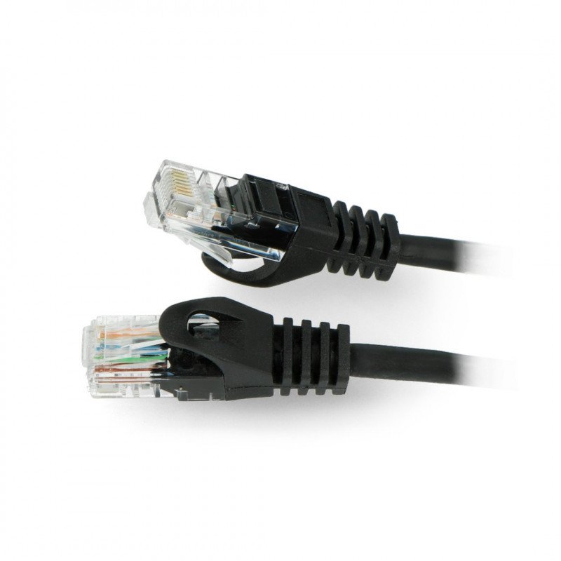 Patchcord Ethernet UTP 5e 10m - černý