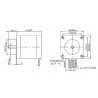 Krokový motor SY28STH45-0674A 200 kroků / ot. 4,5 V / 0,67 A / 0,095 Nm Krokový motor SY28STH45-0674A 200 kroků / ot. 4,5 V / 0,67 A / 0,095 Nm - zdjęcie 5