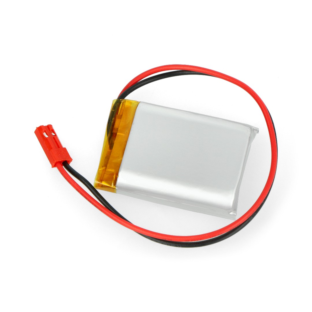 Akyga 1200mAh 1S 3,7 V Li-Pol baterie - konektor JST-BEC + zásuvka - 40x30x10mm