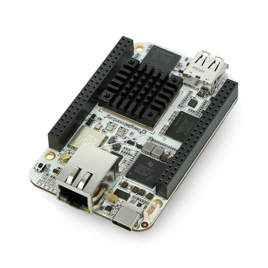 BeagleBone AI - ARM Cortex-A15 - 1,5 GHz, 1 GB RAM + 16 GB Flash, WiFi a Bluetooth