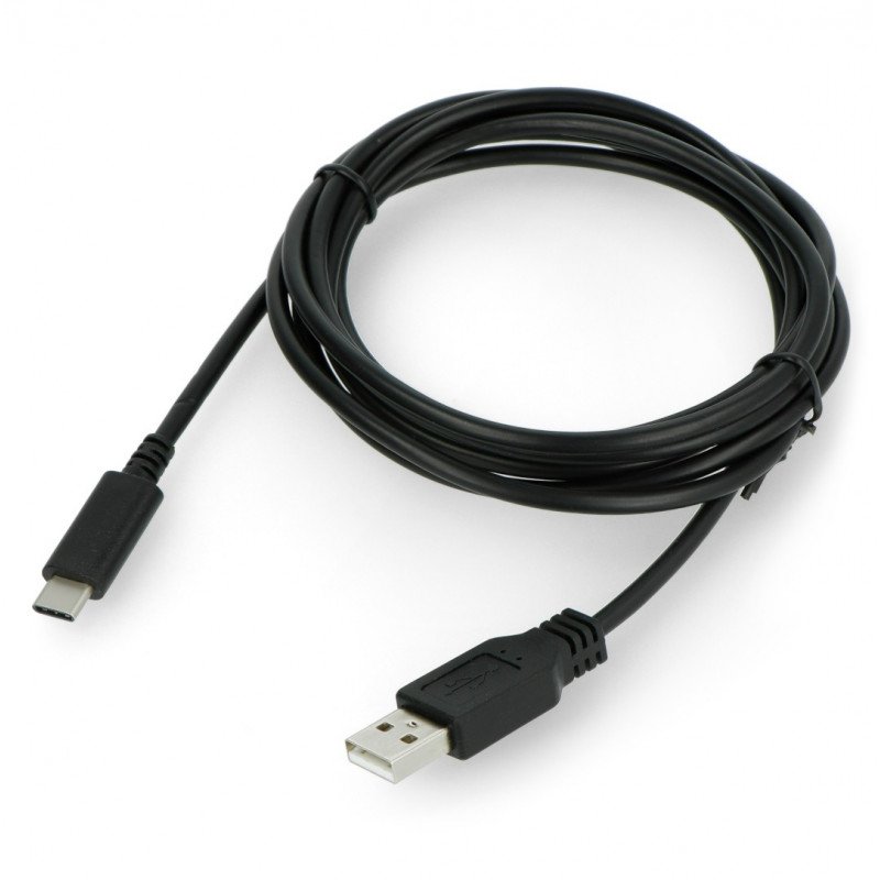 ART USB A 2.0 - USB C černý kabel - 2m